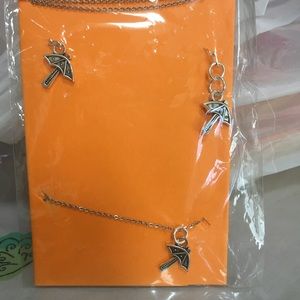 Necklace and earrings